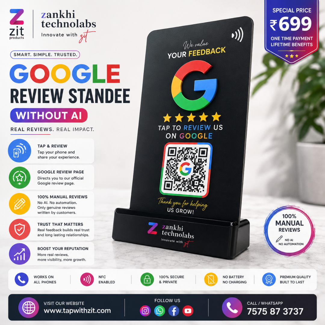 Basic Google Review Standee view 4